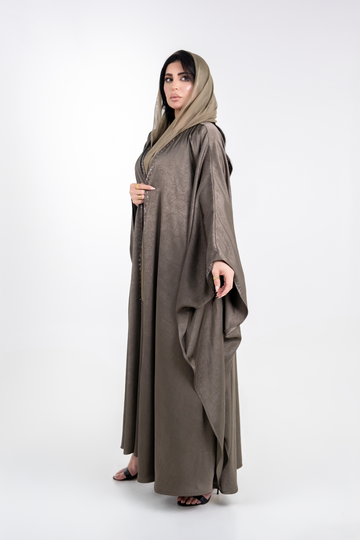 Crystalized Crepe Besht Open Abaya
