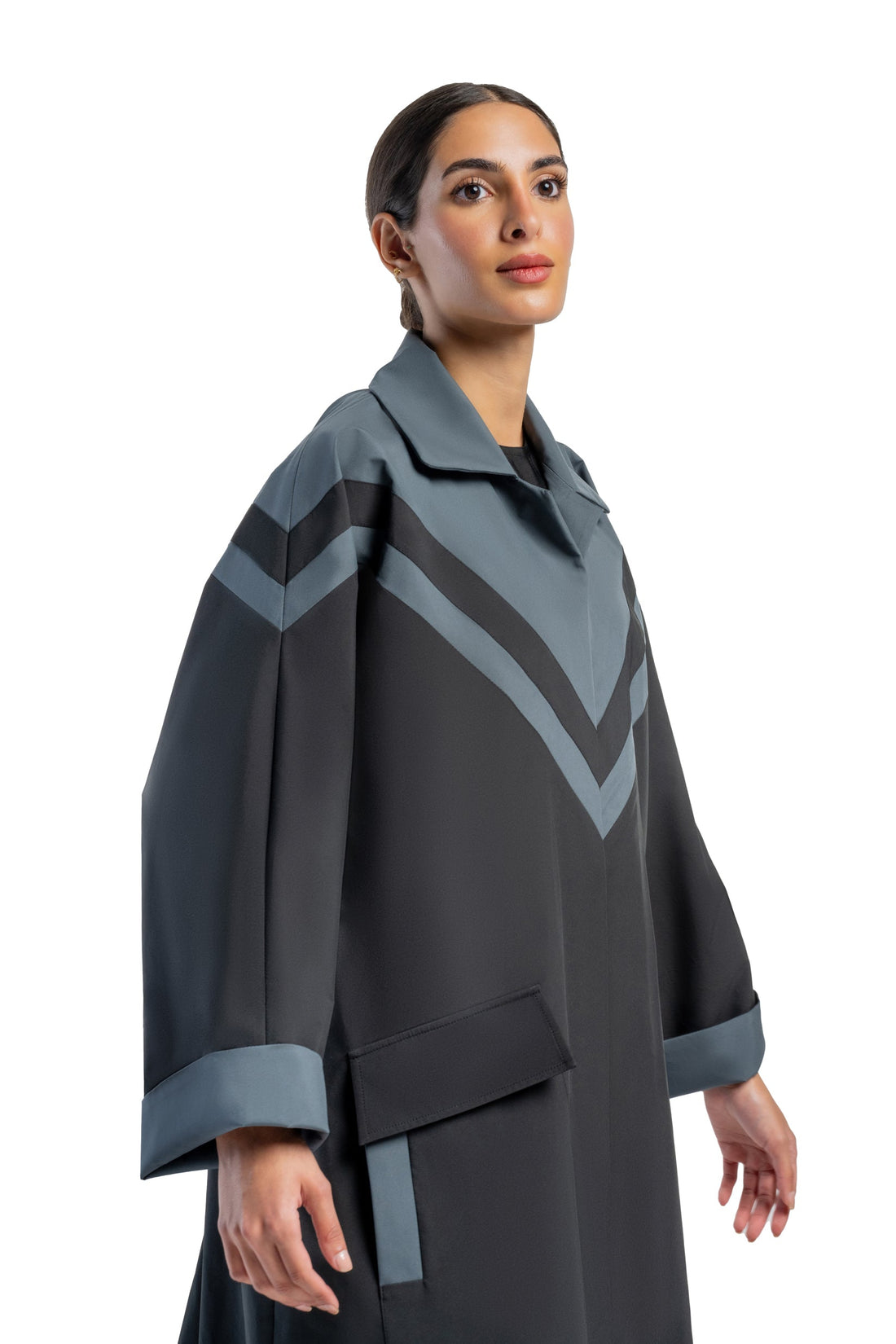 abaya trench coat closed