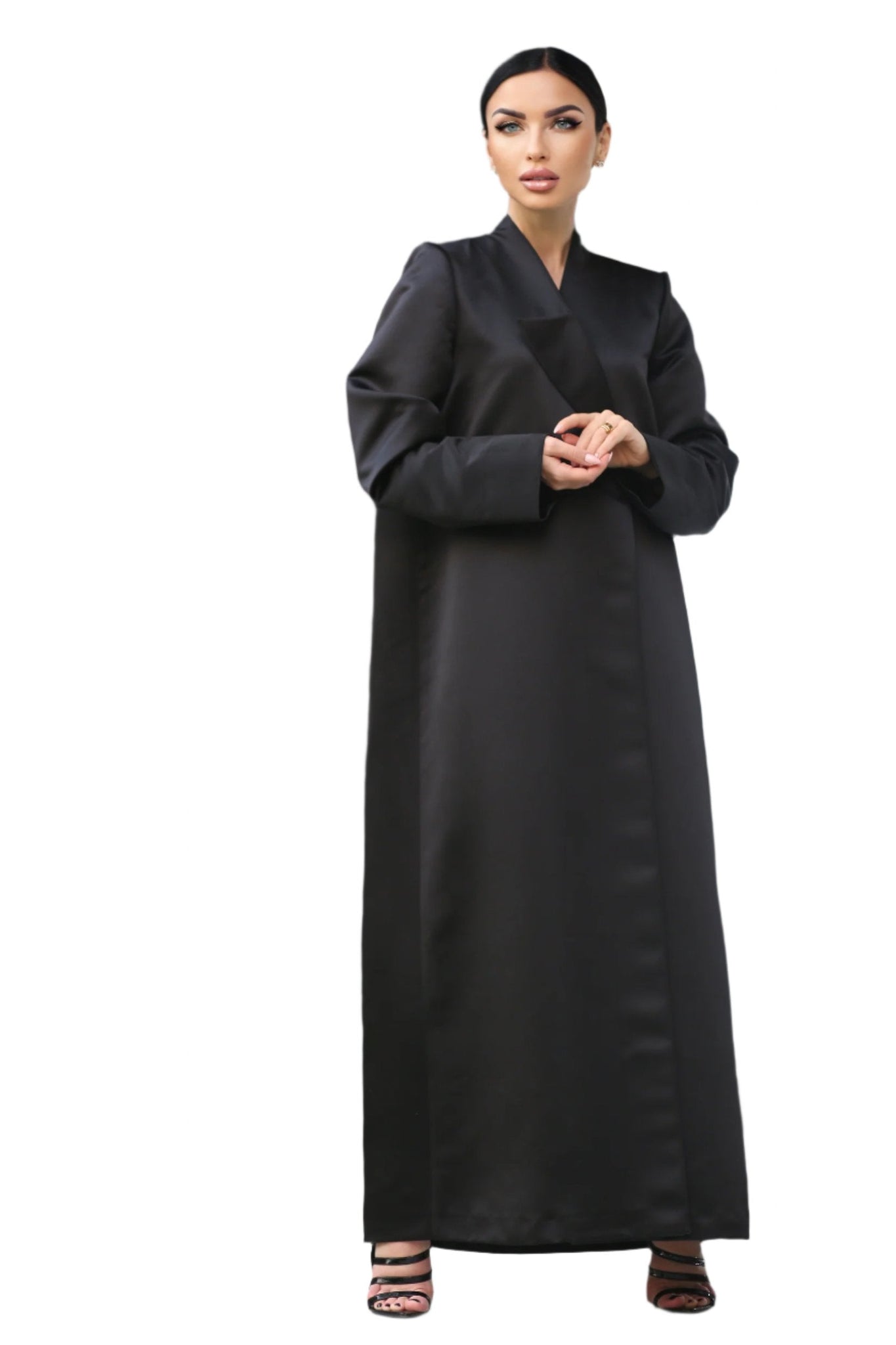 Blazer Crepe Open Abaya