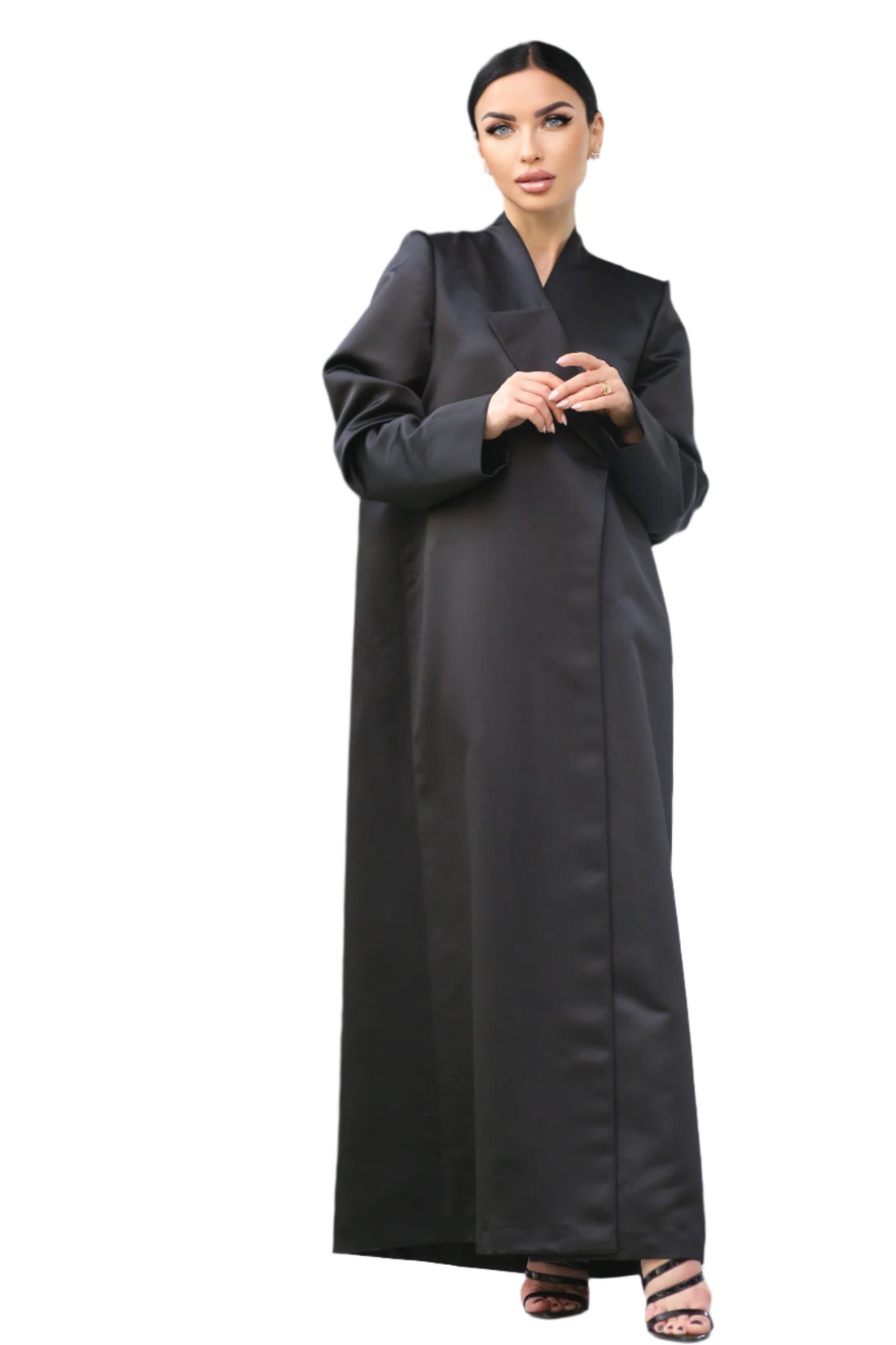 Blazer Crepe Open Abaya