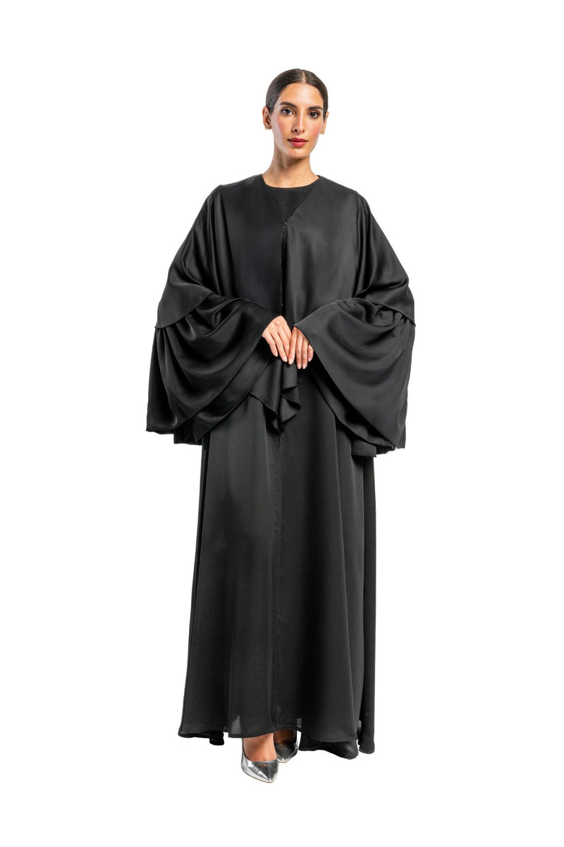 BLACK PLAIN NARJES CLOSE ABAYA