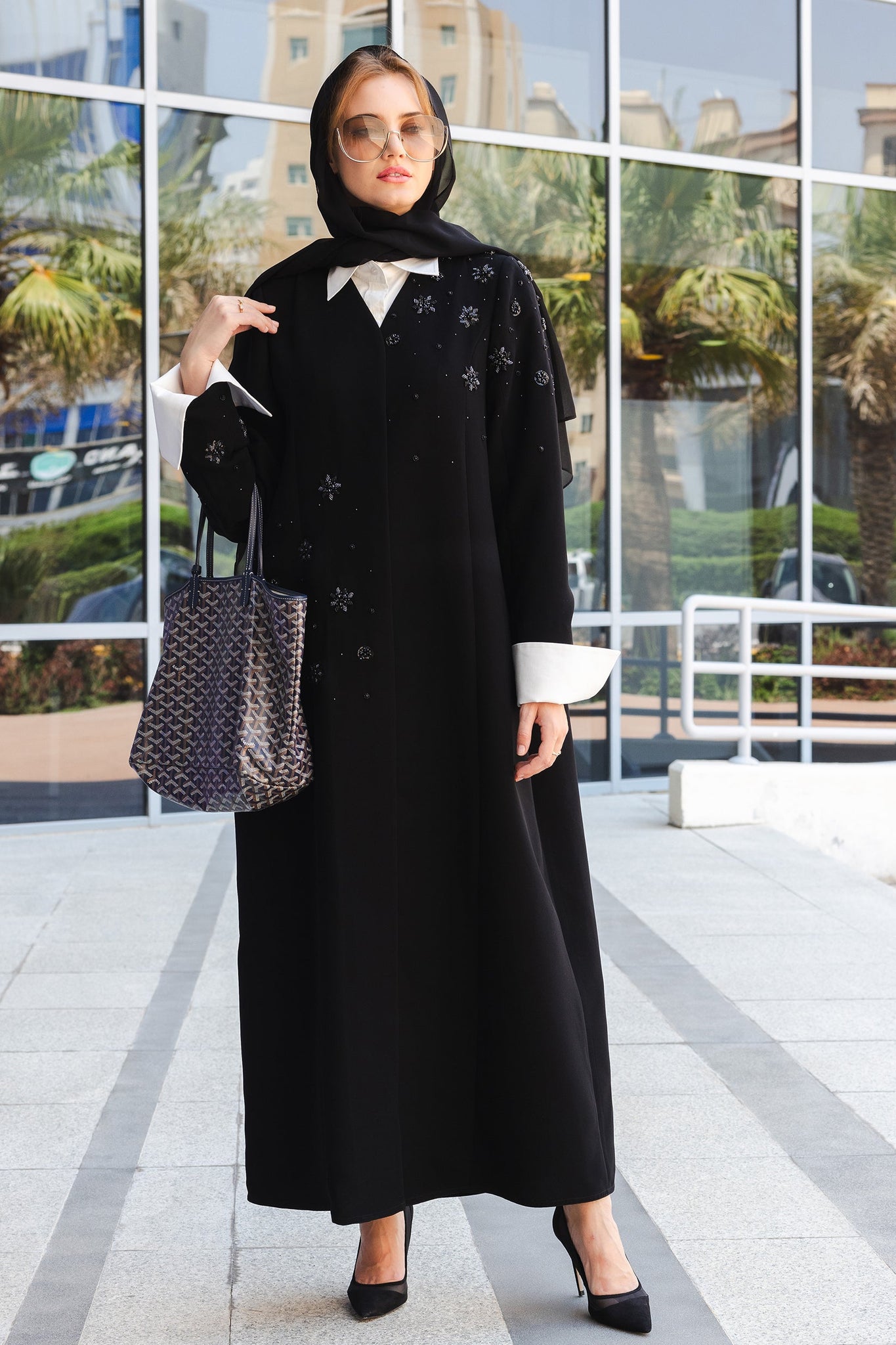 Hand Embroidreey rolex Close Abaya