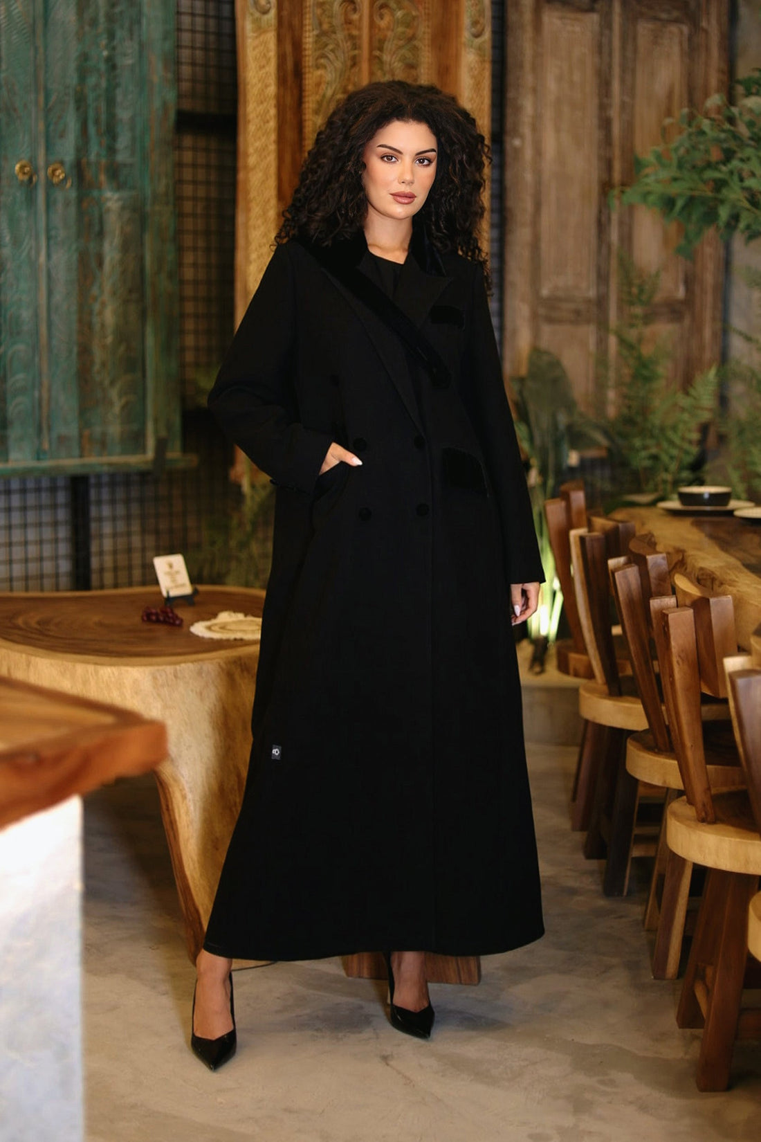 Blazer Crepe Close Abaya