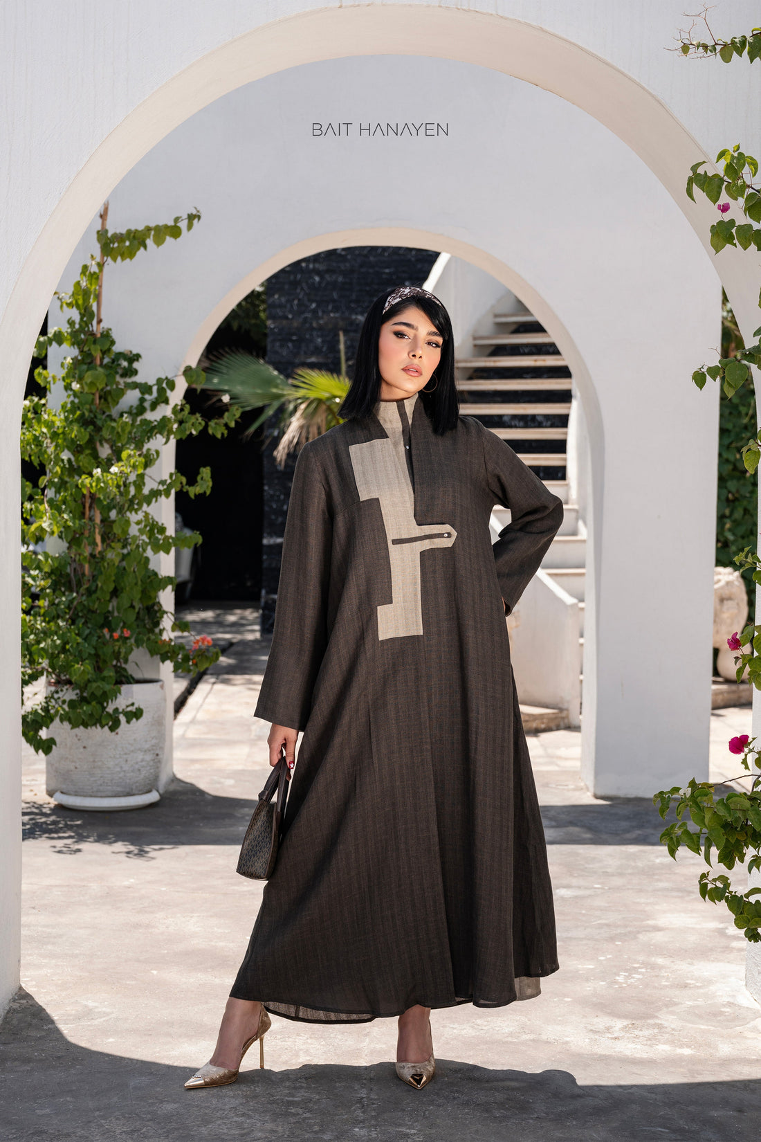 عباية ندى ( لينن ) 