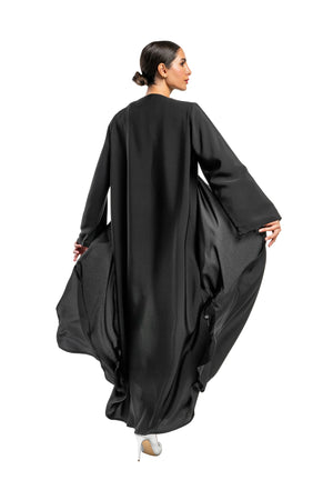 BLACK PLAIN SOALON CLOSE ABAYA