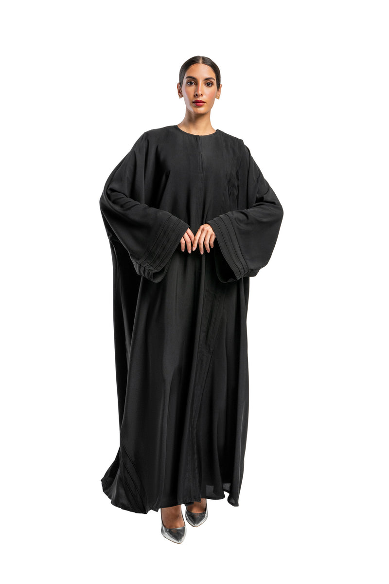 BLACK PLAIN FLORIA CLOSE ABAYA