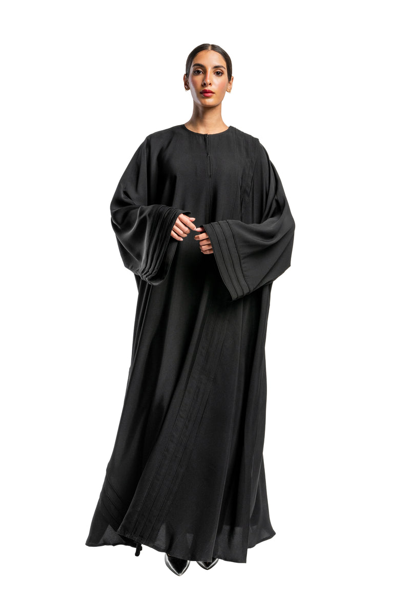 BLACK PLAIN FLORIA CLOSE ABAYA