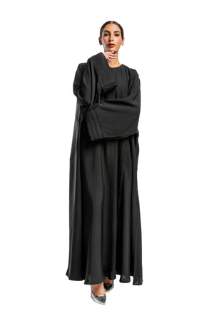 BLACK PLAIN FLORIA CLOSE ABAYA