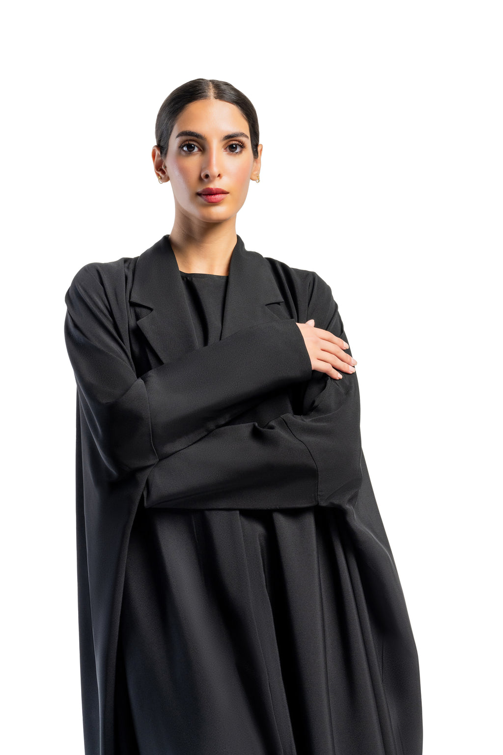 BLACK  PLAIN CLOSE SOALAN ABAYA