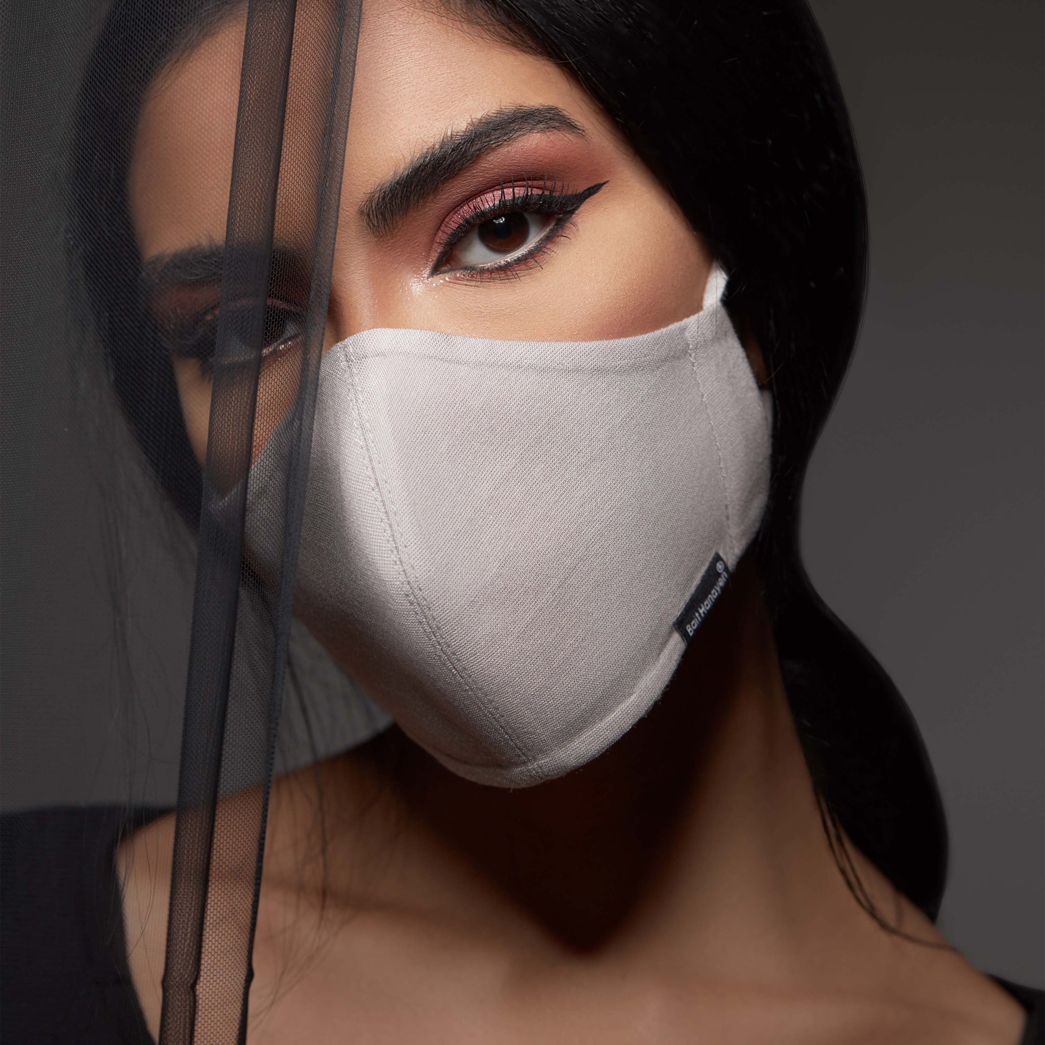 White Cotton Anti-Dust Face Mask.