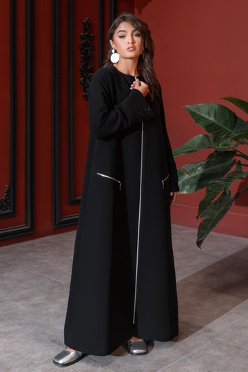 عباية بليزر رولكس سوداء