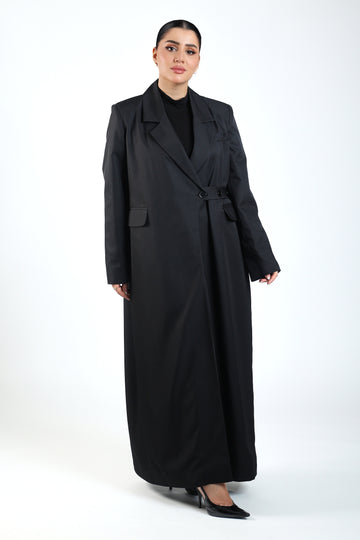 Gabardine Blazer Abaya