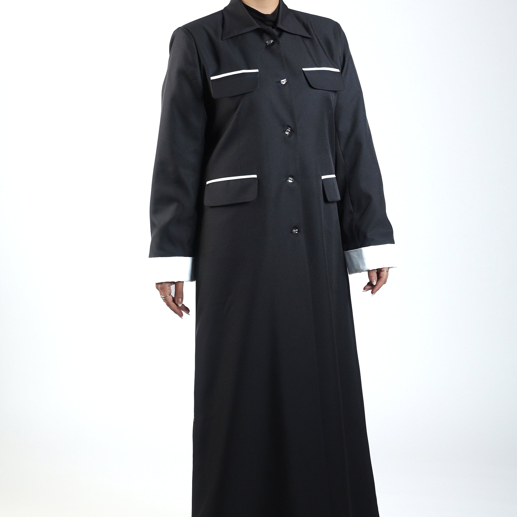 Gabardine Blazer Abaya