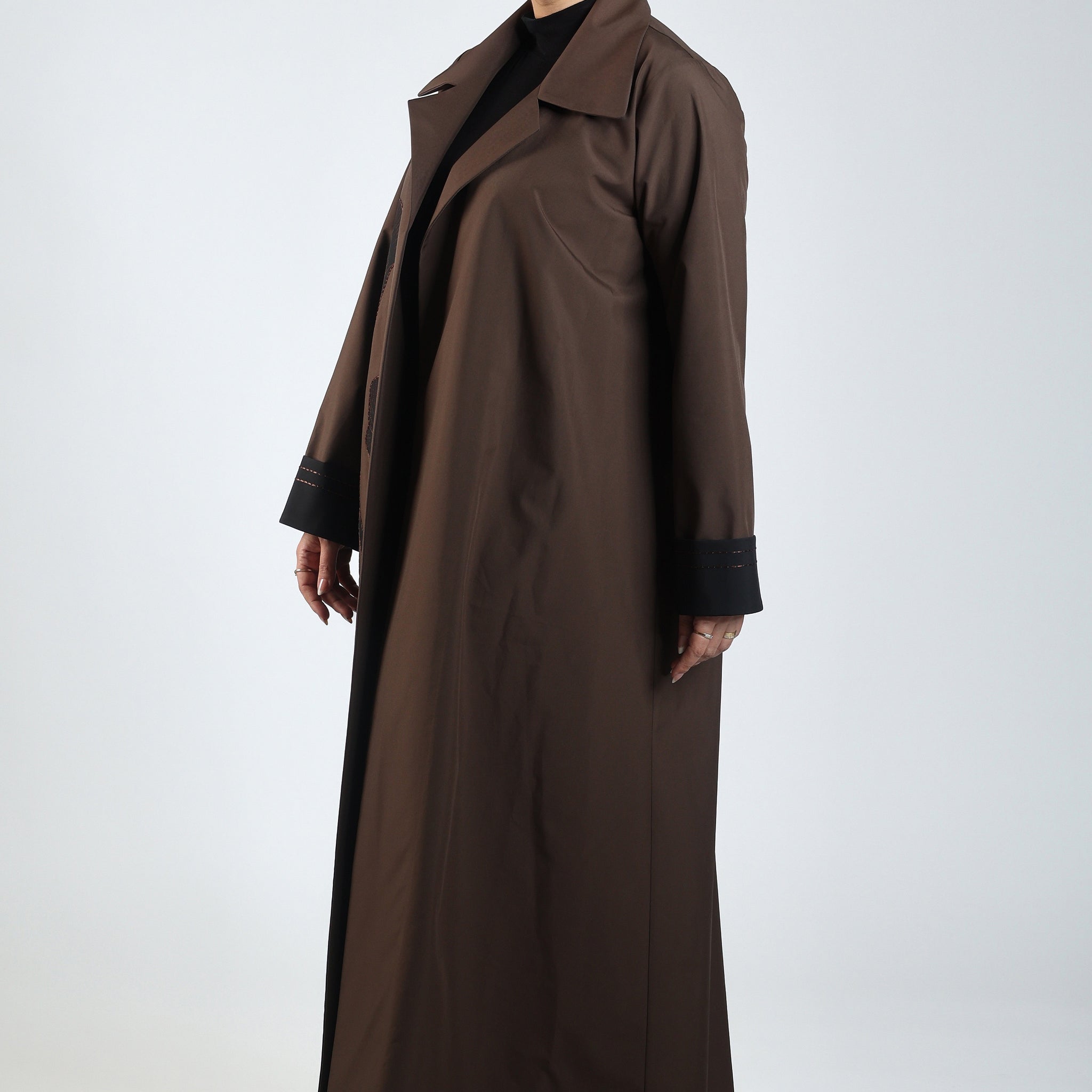 Brown Trench Coat Abaya