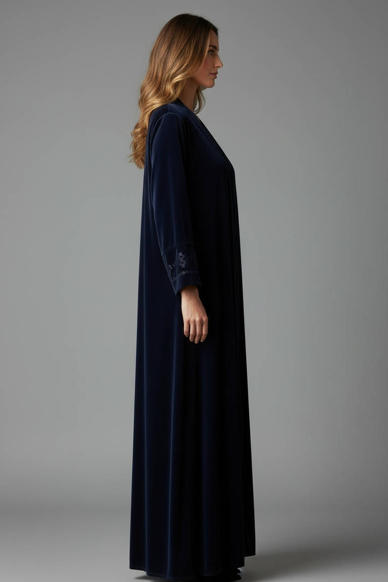 Velvet Open Abaya