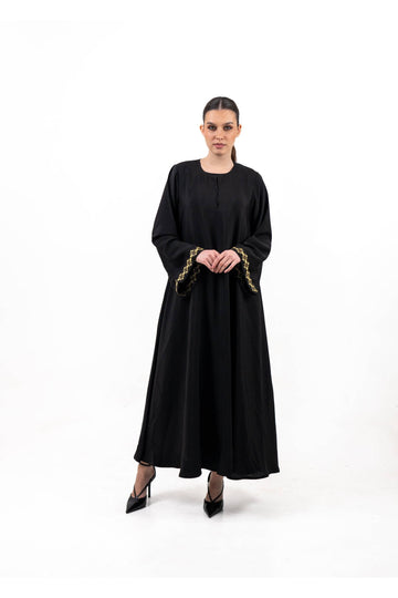 Embroidered Soalon Close Abaya